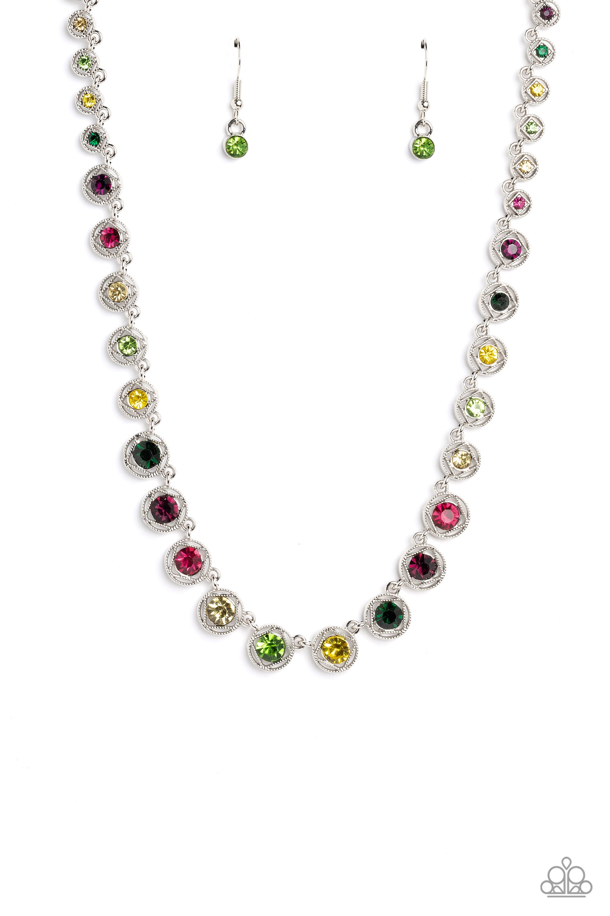 Paparazzi ♥ Kaleidoscope Charm - Multi ♥ Necklace