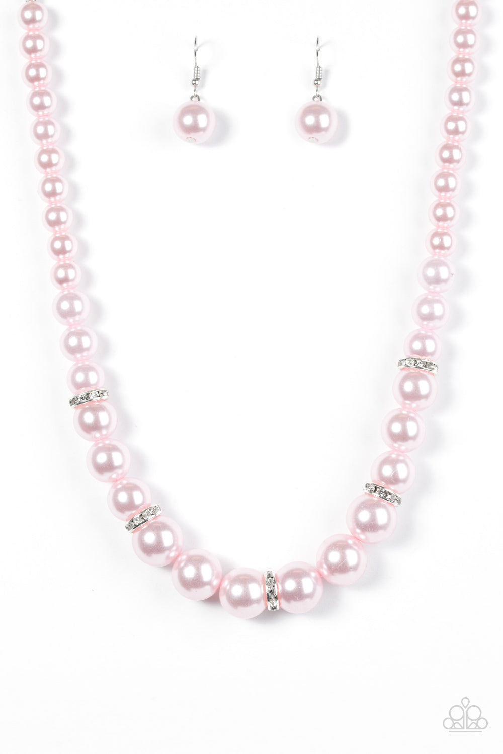 Pink pearl on sale paparazzi necklace