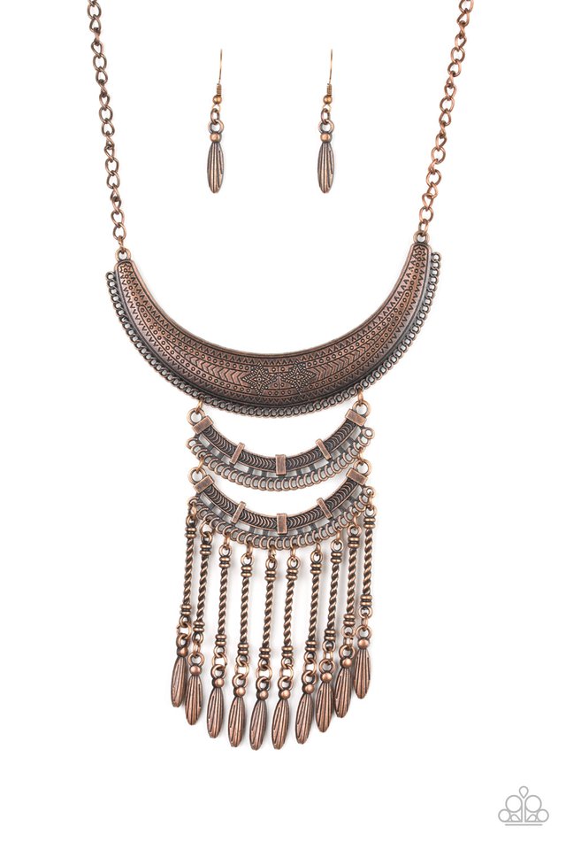 Paparazzi ♥ Trademark Trend - Copper ♥ Mens Necklace – LisaAbercrombie