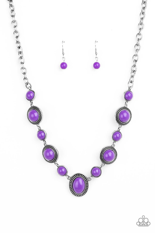 Paparazzi ♥ Voyager Vibes - Purple ♥ Necklace