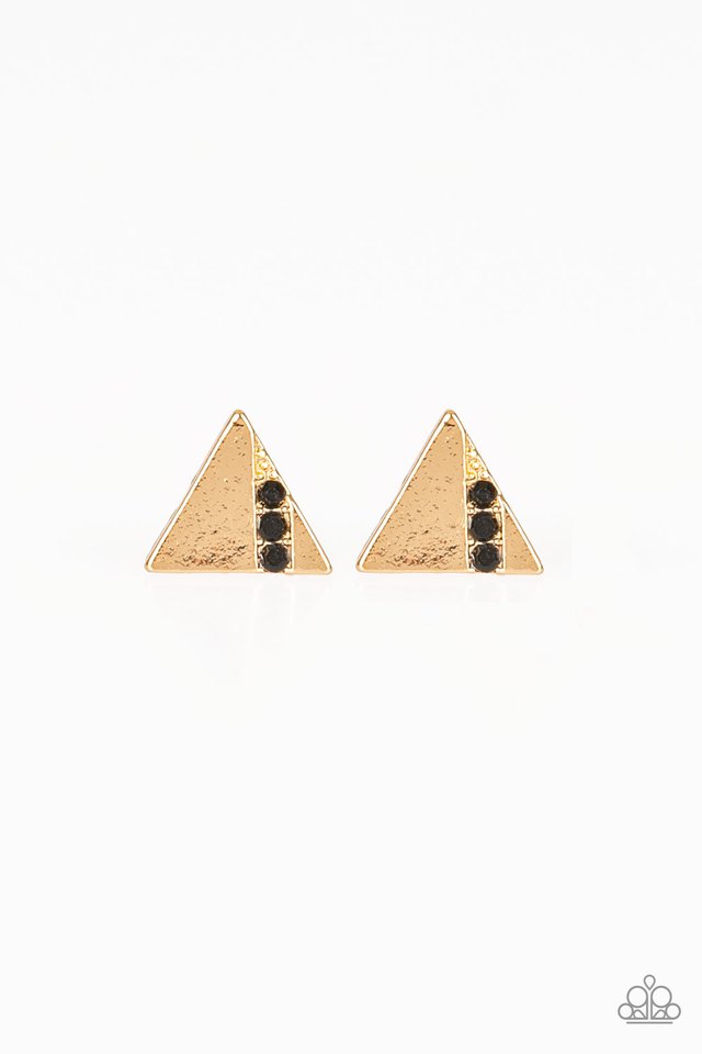 Pajaro Negro 24k Gold Fill Upside Down Triangle Earrings with