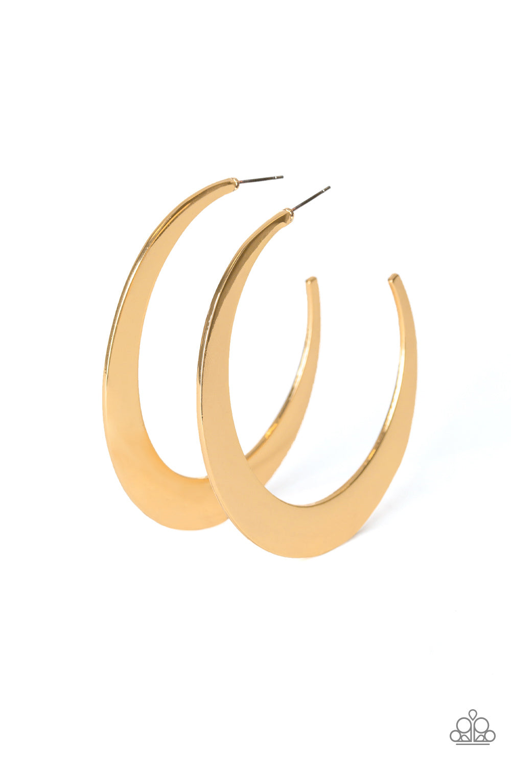 Paparazzi ♥ Moon Beam - Gold ♥ Earrings