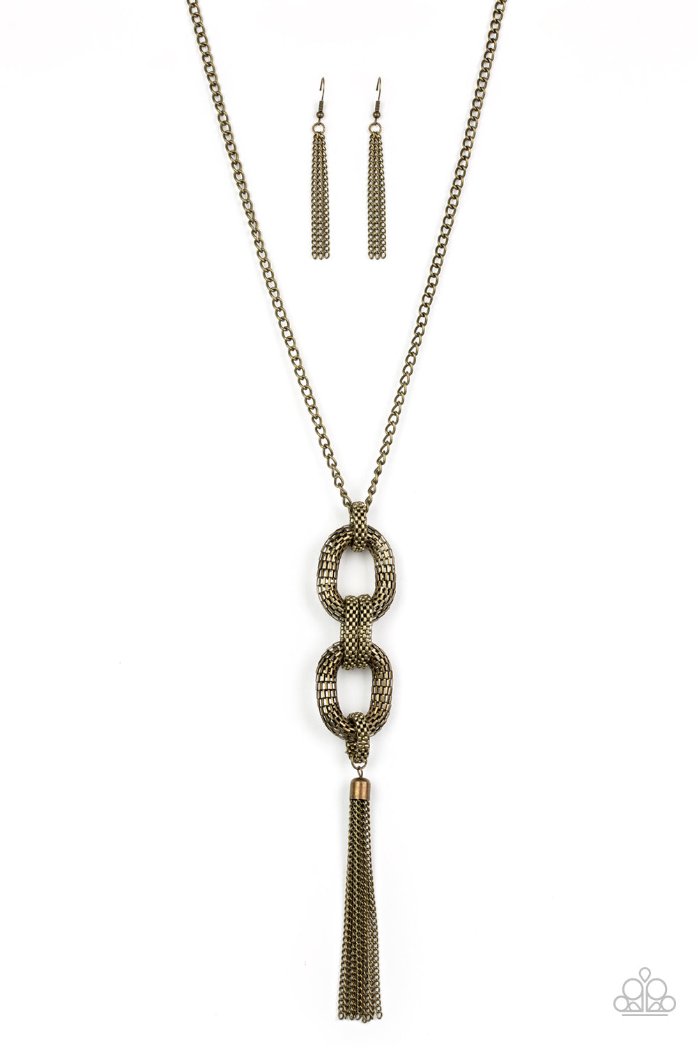 Mechanical mayhem brass hot sale necklace paparazzi