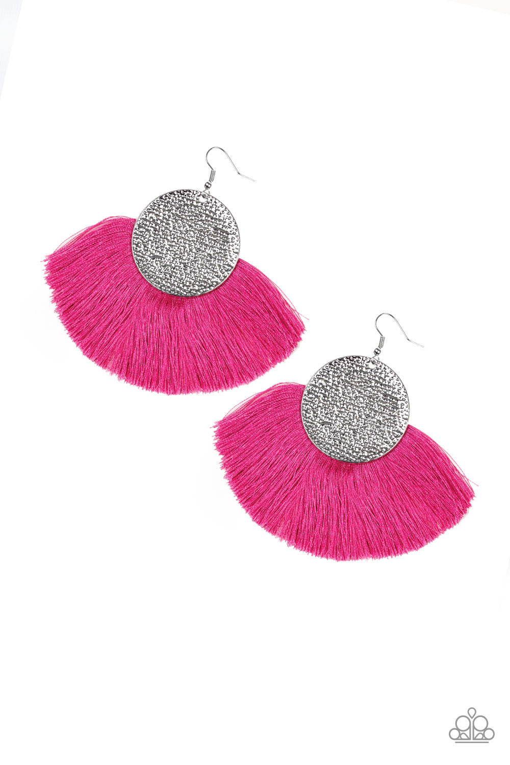 Pink fringe 2025 paparazzi earrings