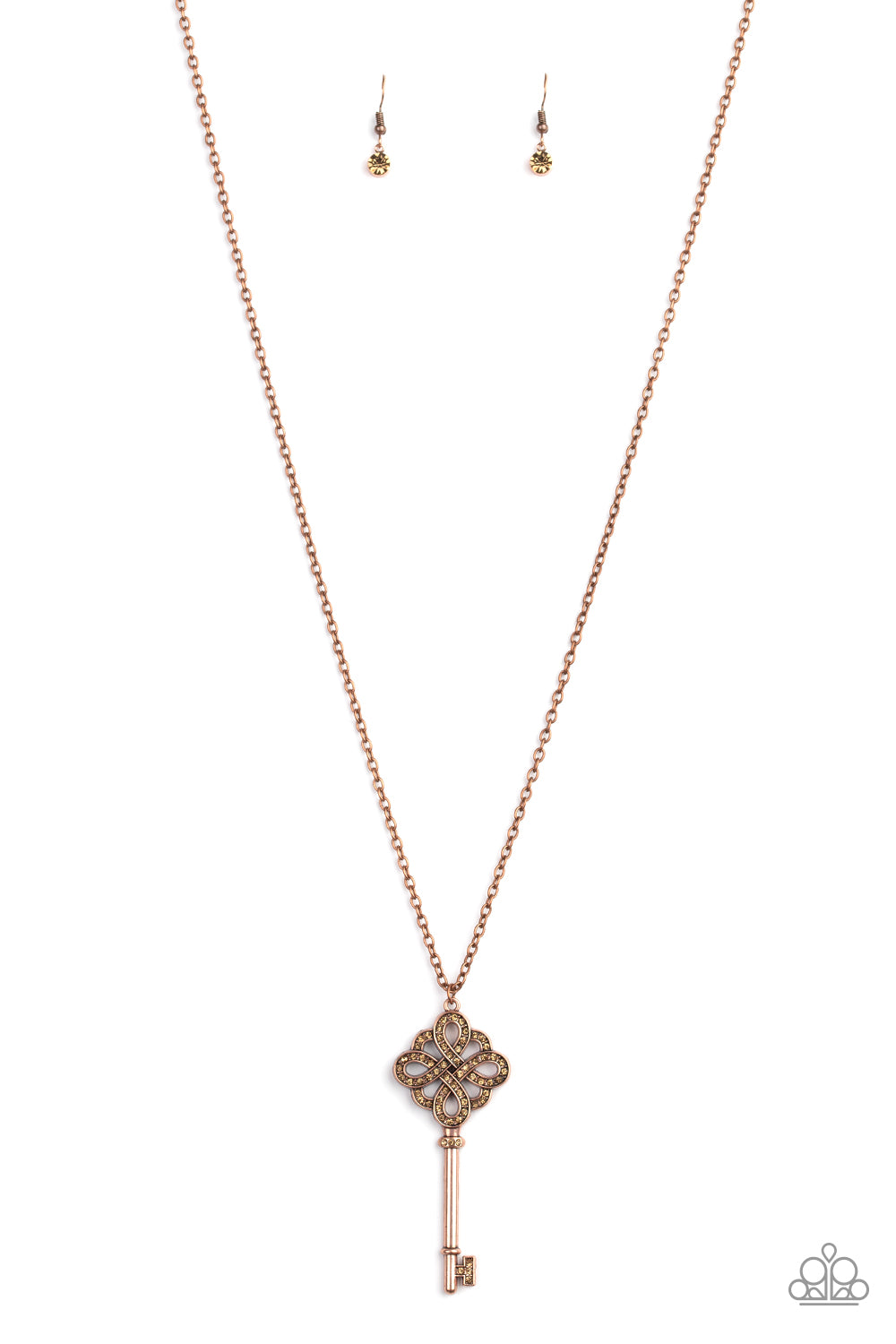 Treasure Tease-Copper Necklace-Paparazzi Accessories