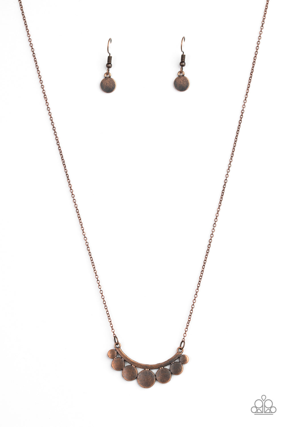 Pedal to The Metal - Copper - Paparazzi Mens Necklace