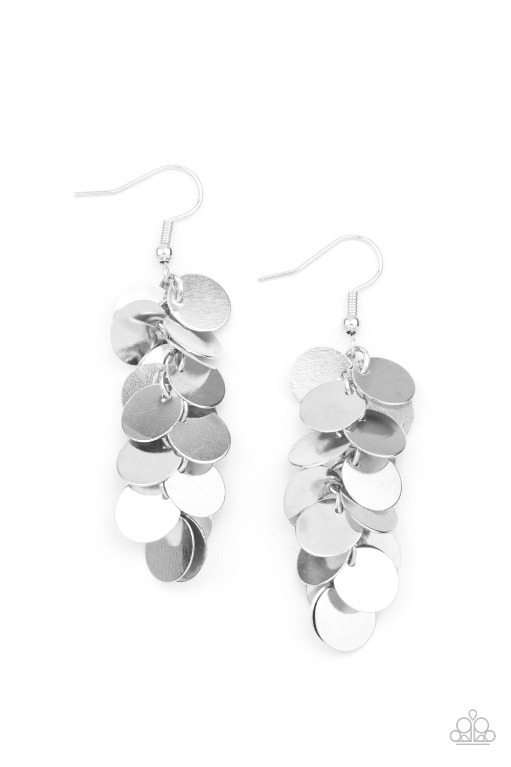 Paparazzi ♥ Hear Me Shimmer - Silver ♥ Earrings – LisaAbercrombie
