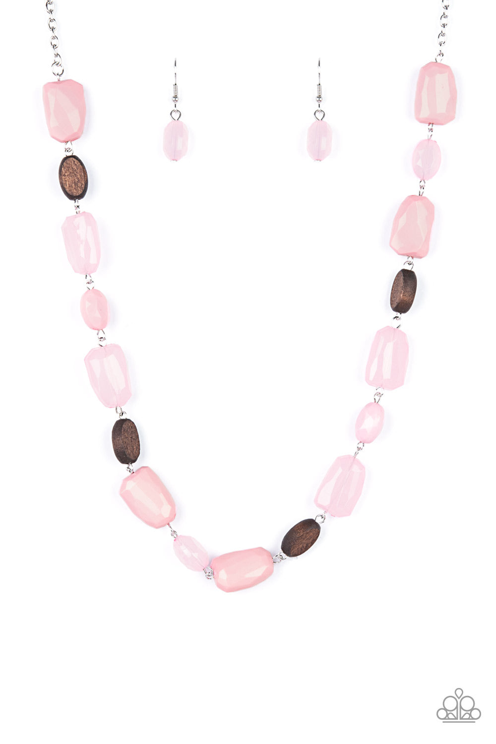 EDEN + ELIE Horizon Lariat necklace - blossom pink