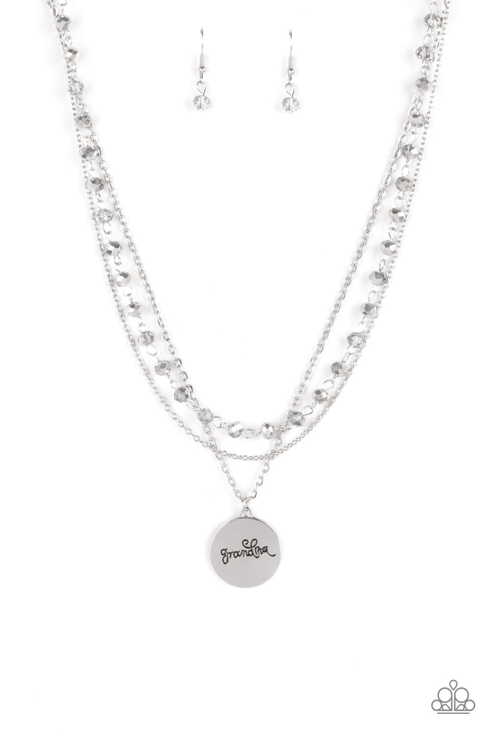 Paparazzi ♥ Promoted to Grandma - Silver ♥ Necklace