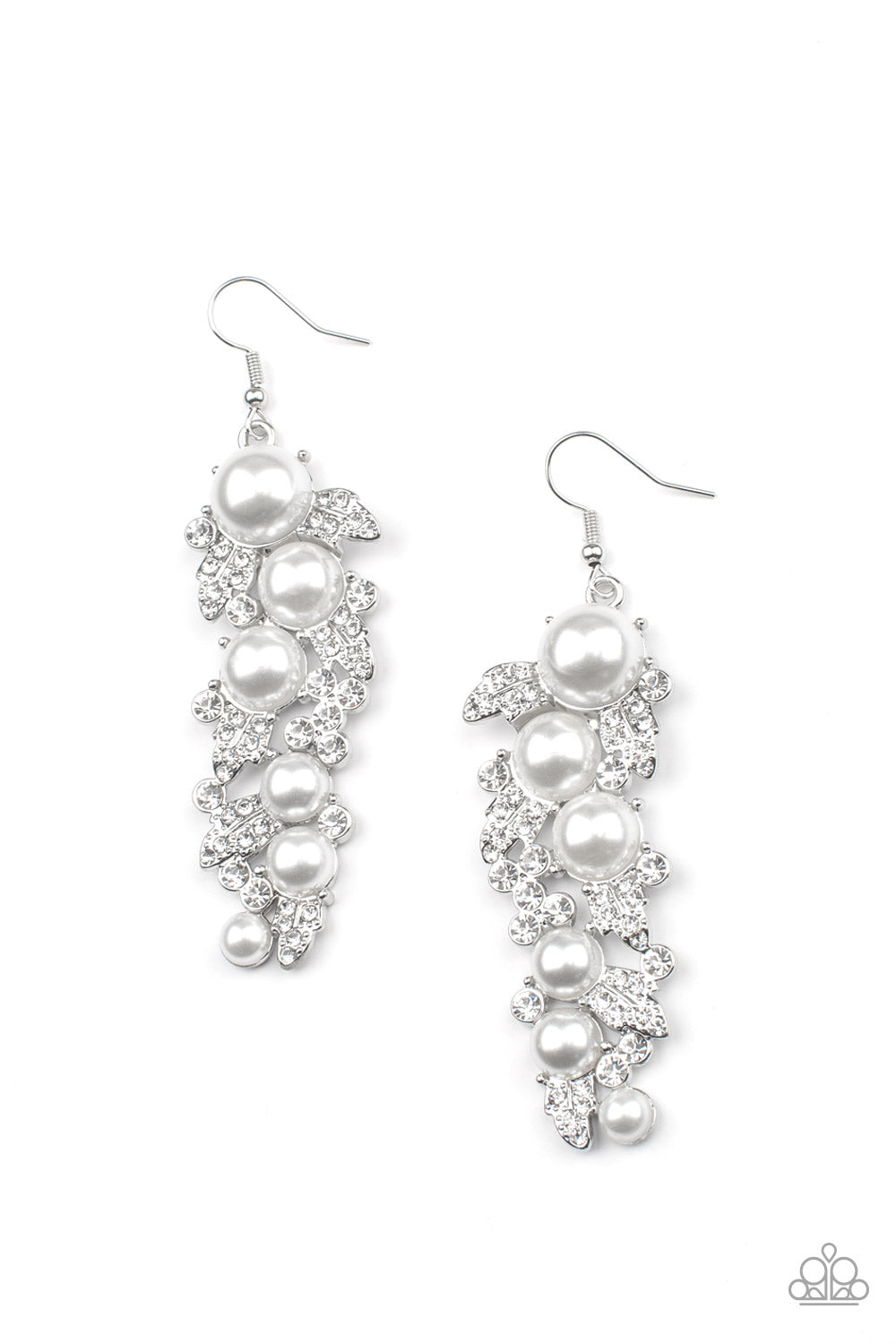 Paparazzi ♥ The Party Has Arrived - White ♥ Earrings