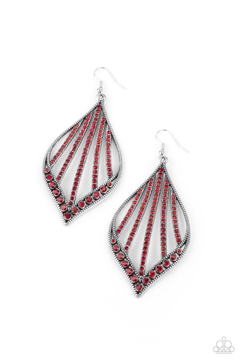 Modern Monte Carlo - Red Earrings - Paparazzi Accessories – Five