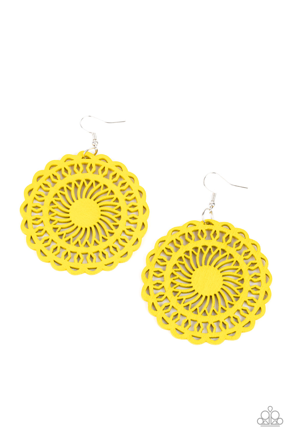 Paparazzi ♥ Island Sun - Yellow ♥ Earrings – LisaAbercrombie