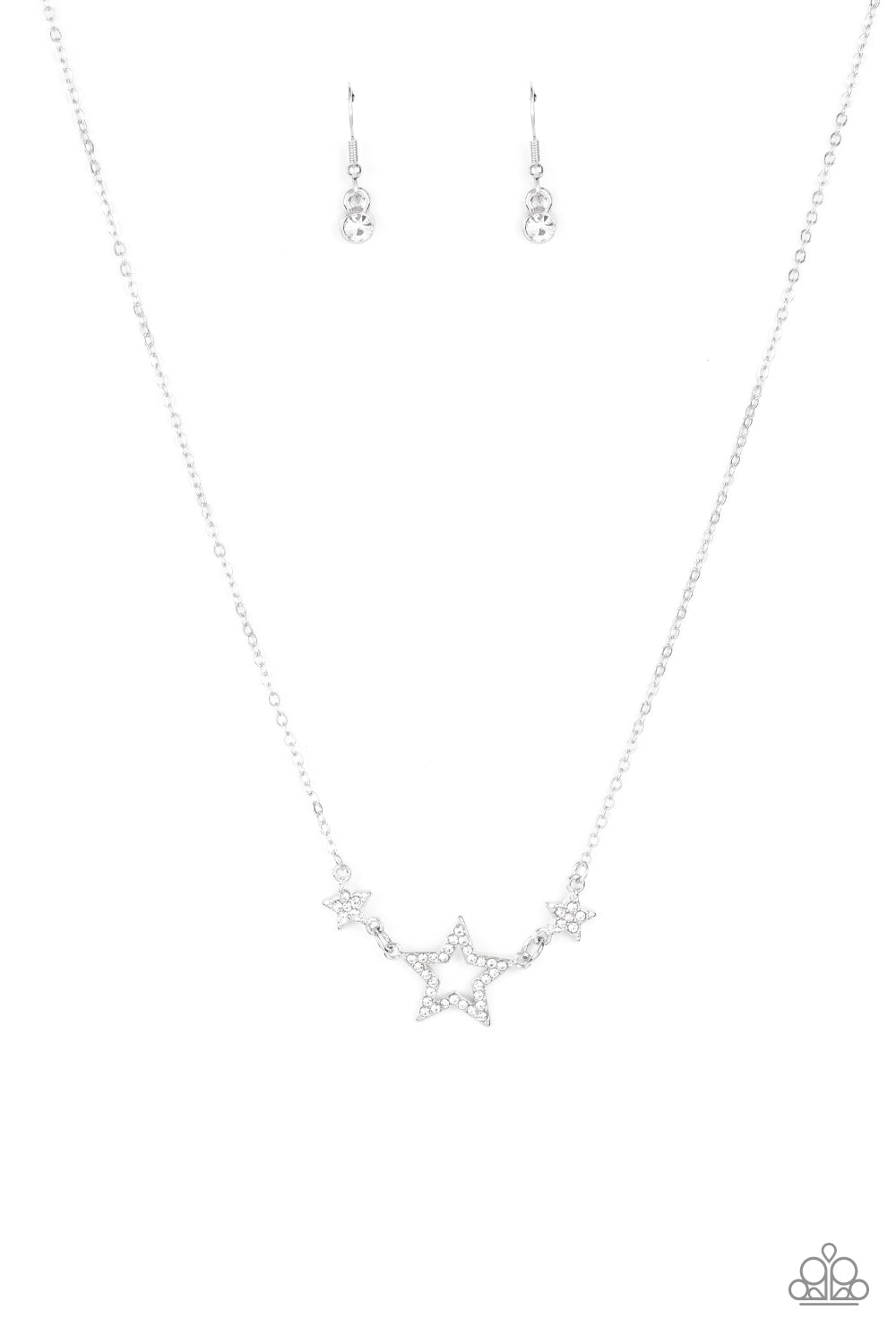 Paparazzi ♥ United We Sparkle - White ♥ Necklace