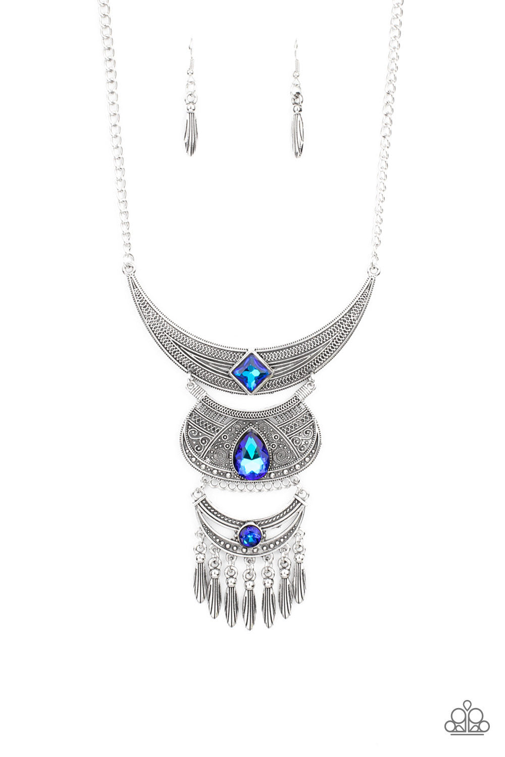 Paparazzi ♥ Lunar Enchantment - Blue ♥ Necklace