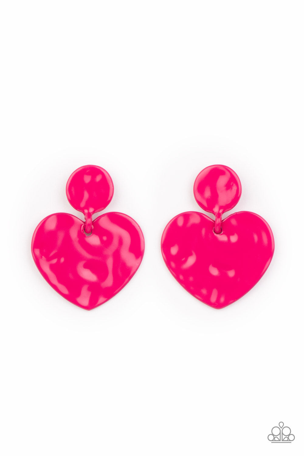 Paparazzi ♥ Just a Little Crush - Pink ♥ Post Earrings