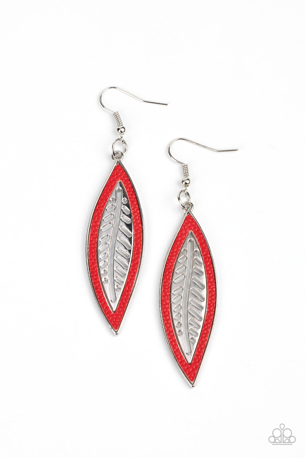 Leather deals paparazzi earrings