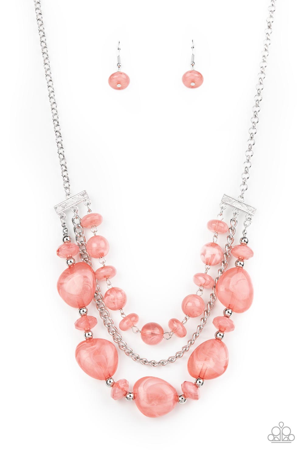 Paparazzi ♥ Oceanside Service - Pink ♥ Necklace – LisaAbercrombie