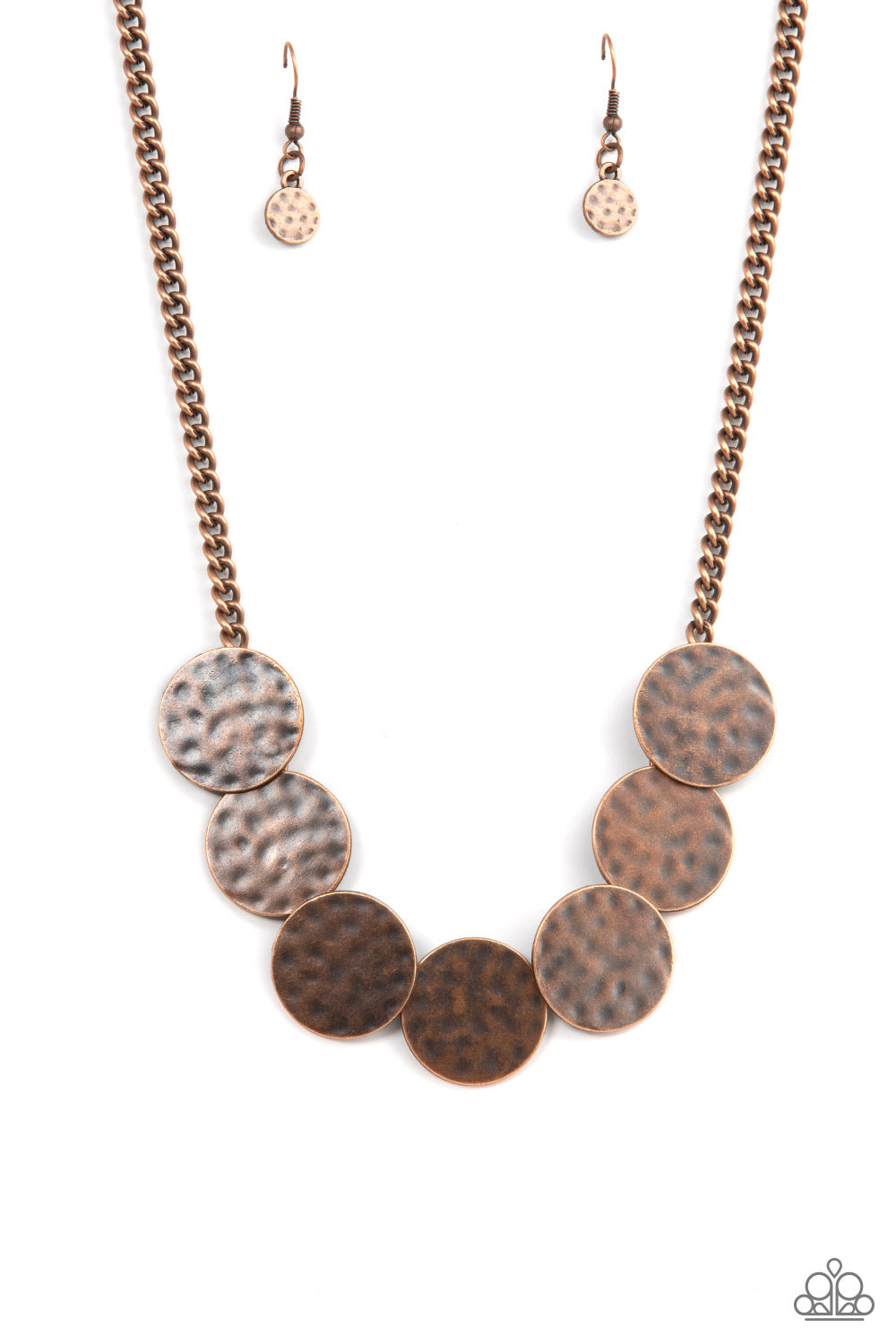 Paparazzi ♥ Model Medallions - Copper ♥ Necklace