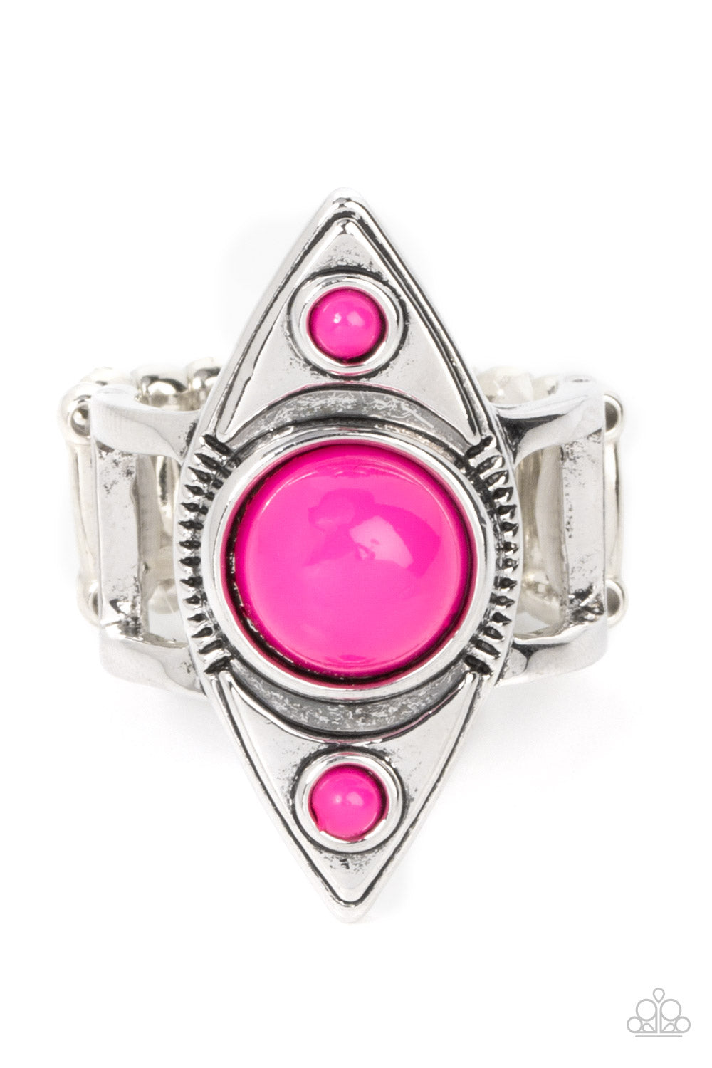 Paparazzi Accessories - Perfectly Park Avenue - Pink Rings