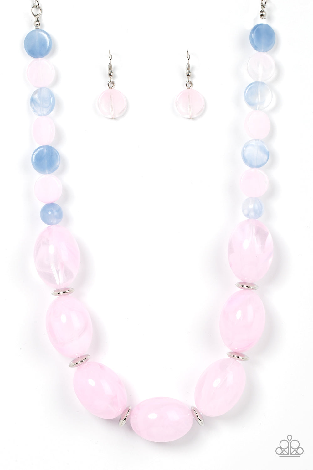 EDEN + ELIE Horizon Lariat necklace - blossom pink