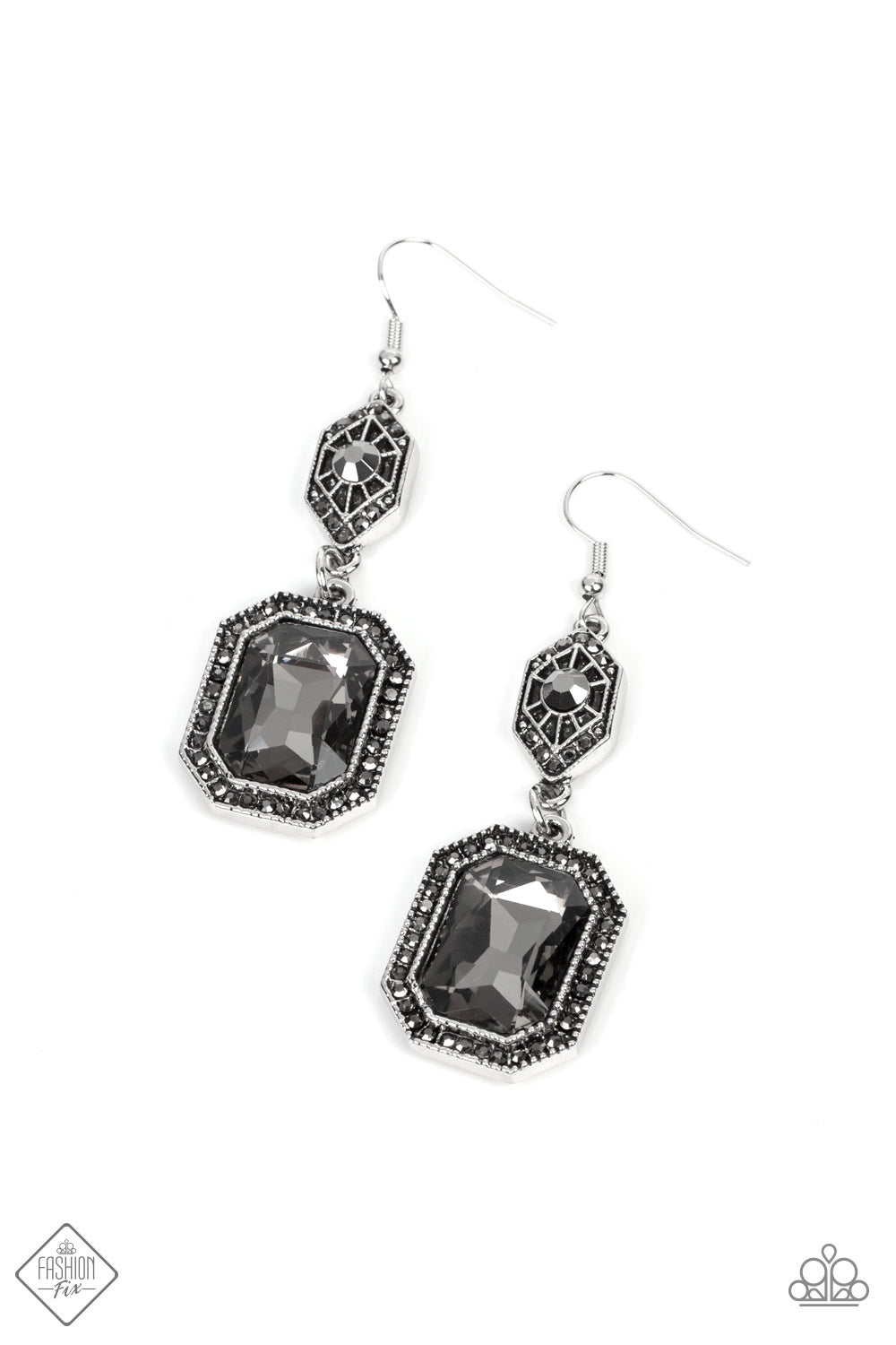 Paparazzi ♥ Starry-Eyed Sparkle - Silver ♥ Earrings