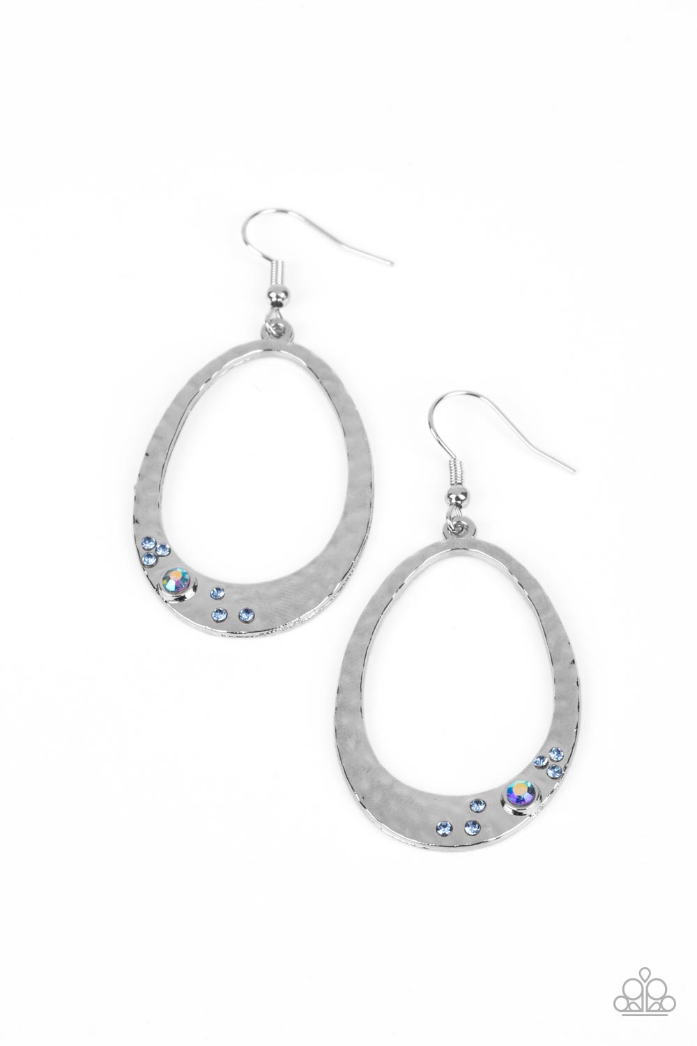 Enchanted Effervescence - Blue Iridescent Earrings - Paparazzi