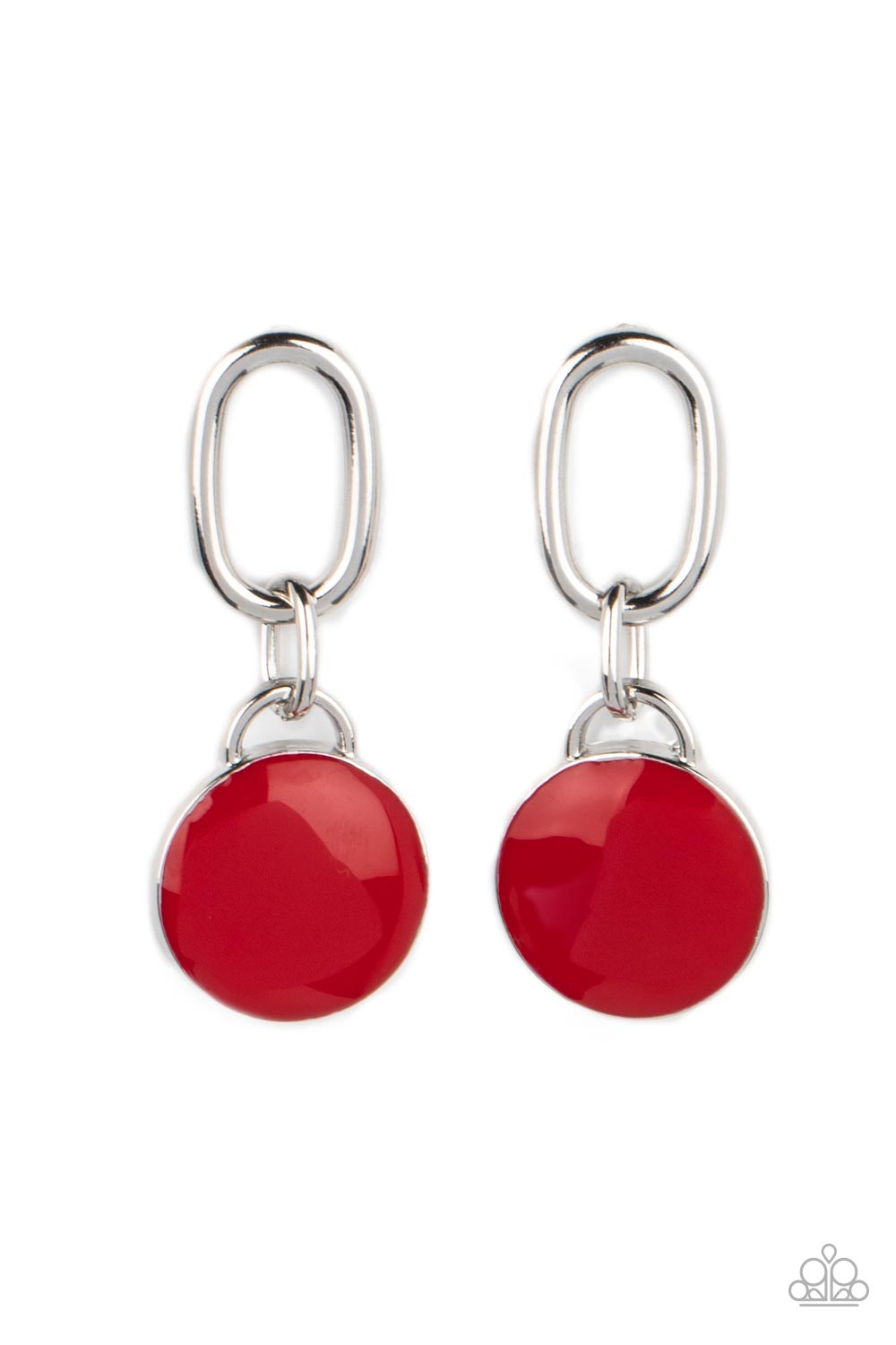 Red 2024 post earrings