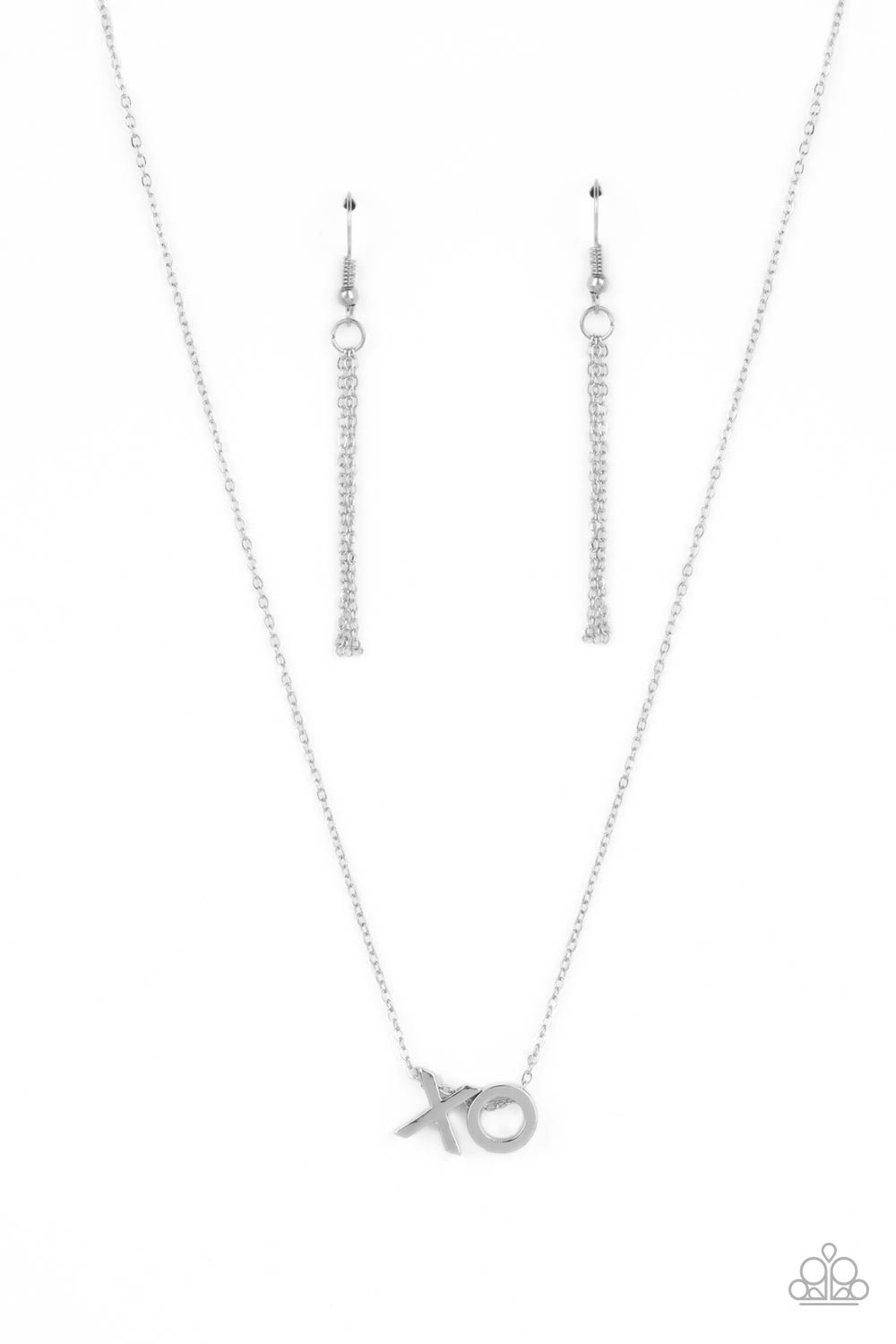 Paparazzi ♥ Hugs and Kisses - Silver ♥ Necklace