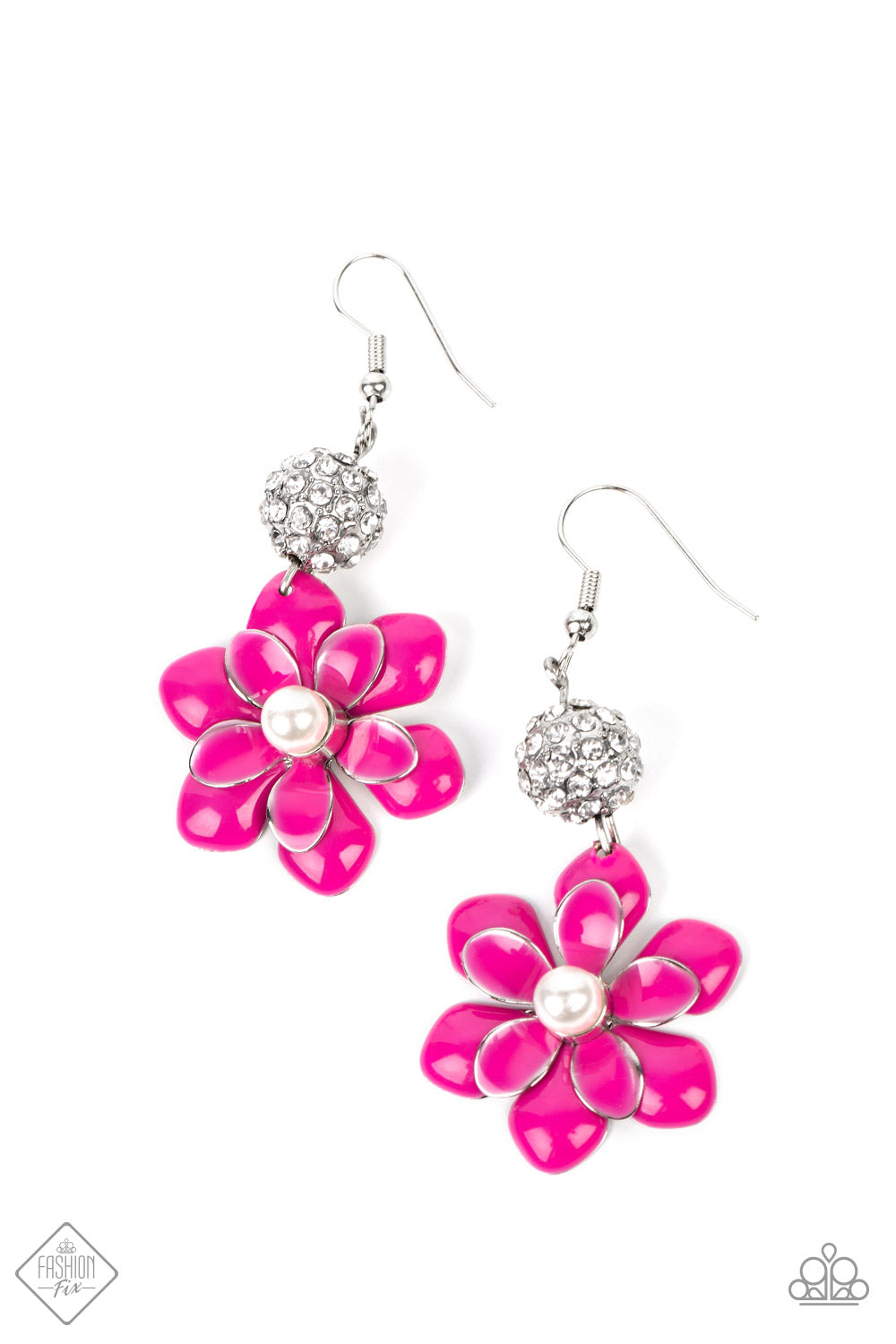 Paparazzi ♥ Bewitching Botany - Pink ♥ Earrings