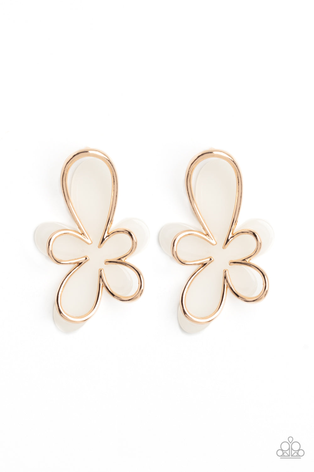 Paparazzi Accessories: Glimmering Gardens - Pink Acrylic Flower Earrings