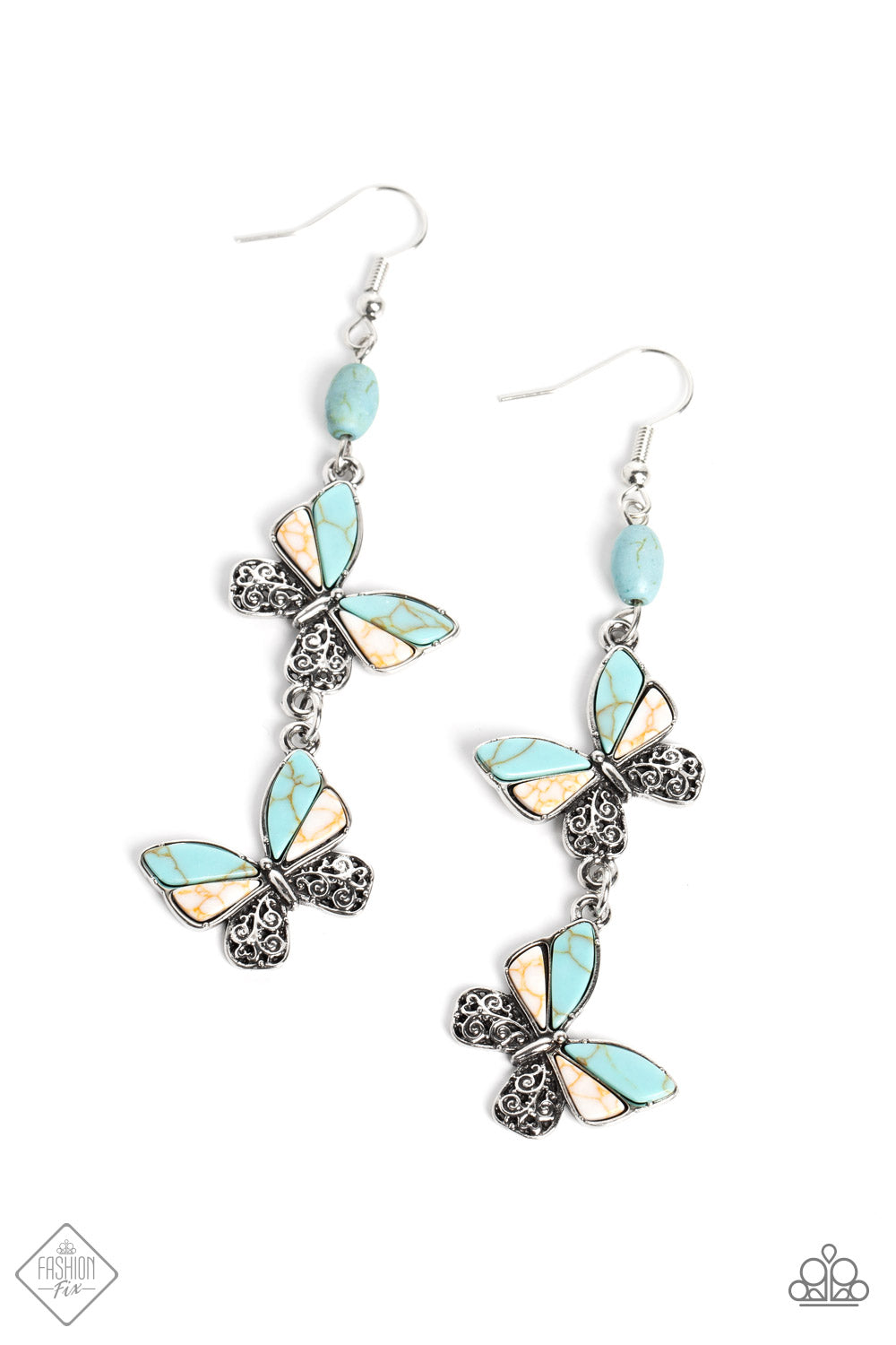 Paparazzi ♥ Spirited Soar - Blue ♥ Earrings