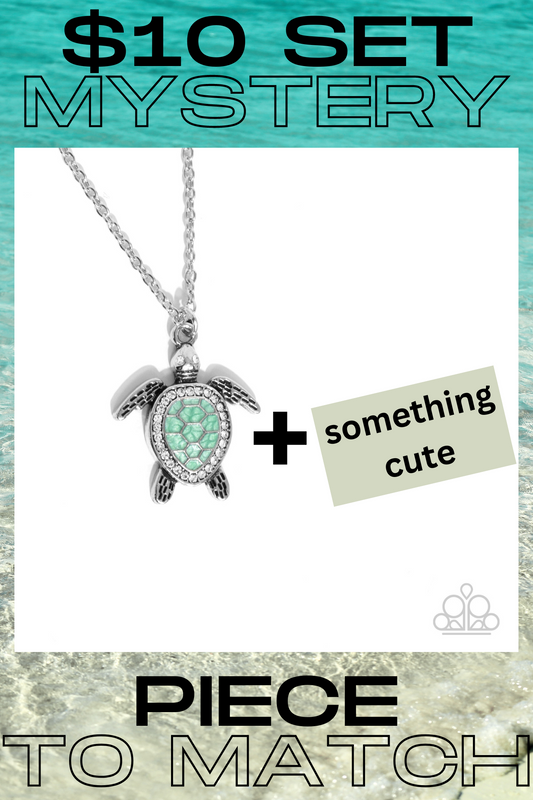 $10 Mystery Set Paparazzi ♥ Turtle Tourist - Green ♥  Necklace