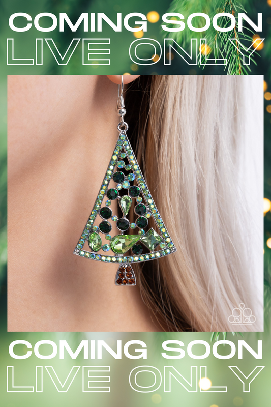 *Ordered 10/31* Paparazzi ♥ Evergreen Elegance - Multi ♥  Earrings