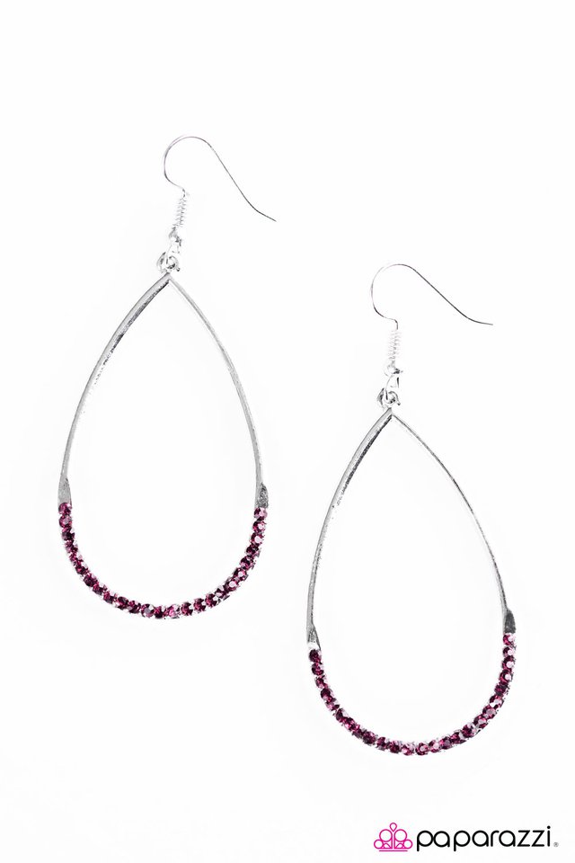 Paparazzi ♥ Its Raining GLITTER! - Purple ♥ Earrings