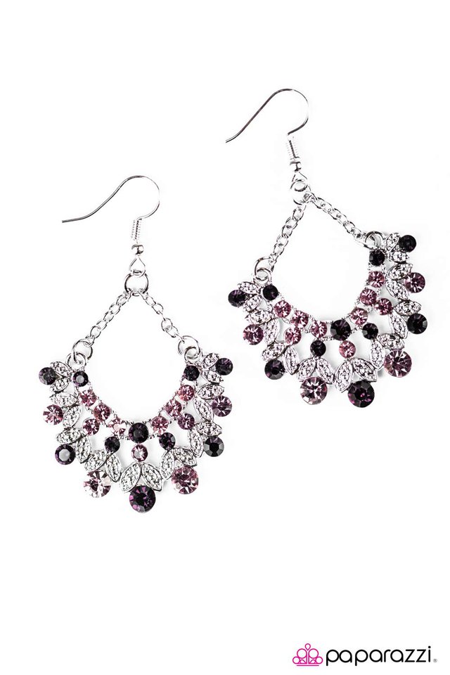 Paparazzi ♥ Hey, Glitter Glitter - Purple ♥ Earrings