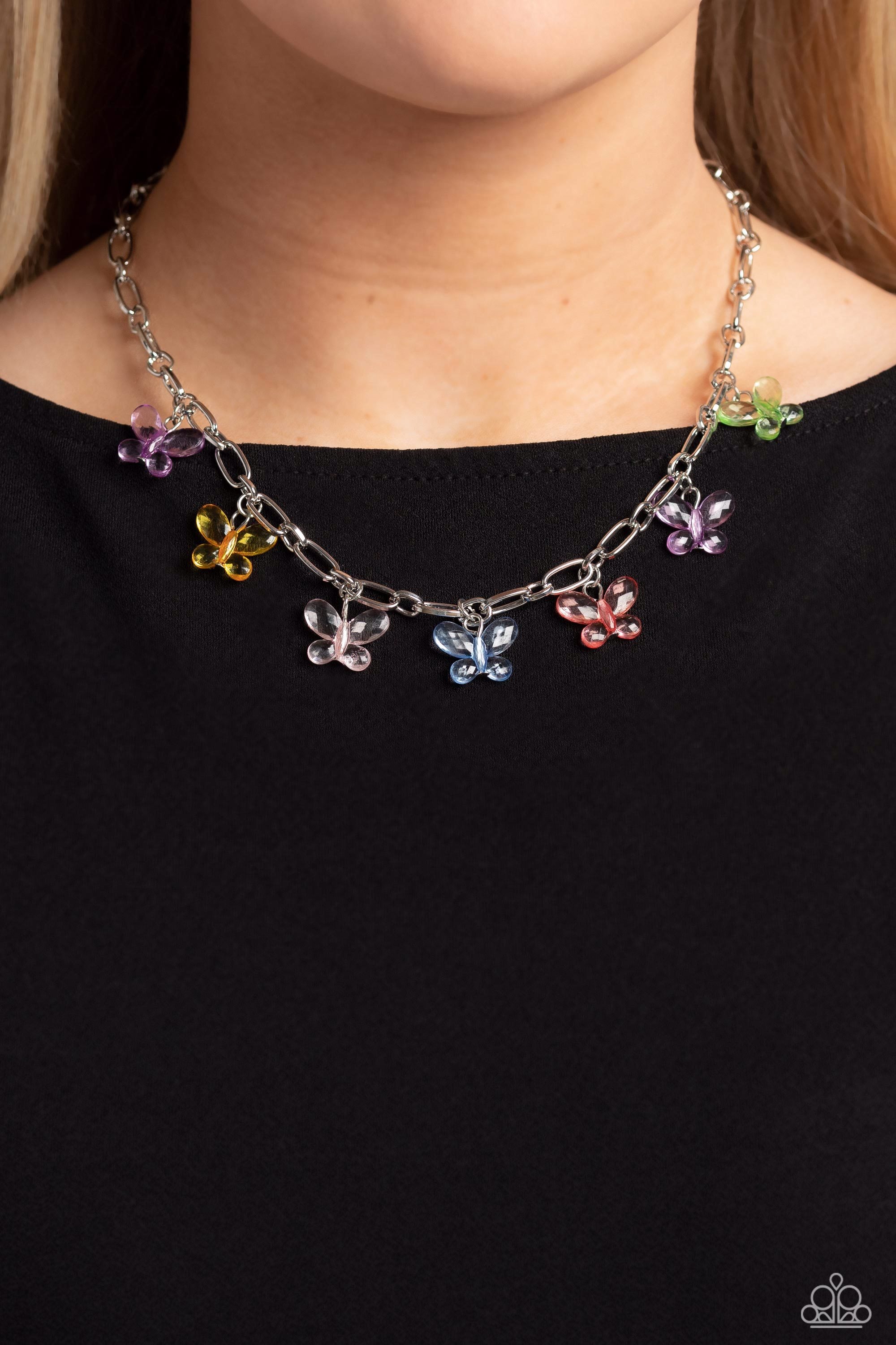 Paparazzi ♥ Butterfly Balance - Multi ♥ Necklace