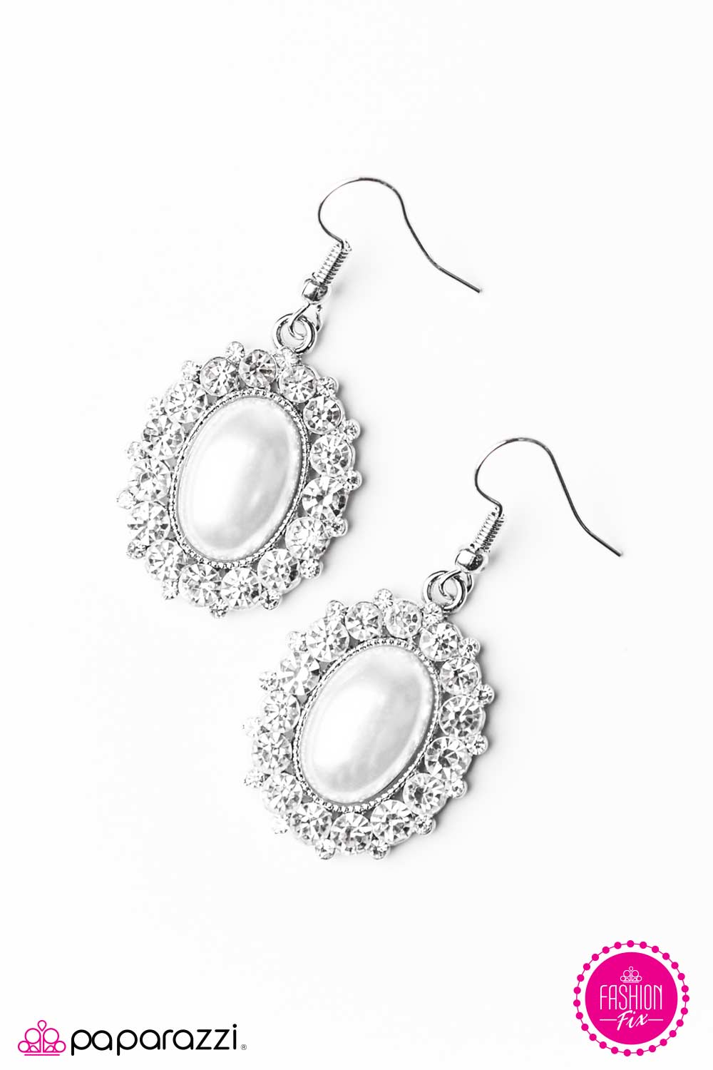 Paparazzi ♥ Call Me Cinderella - White ♥  Earrings