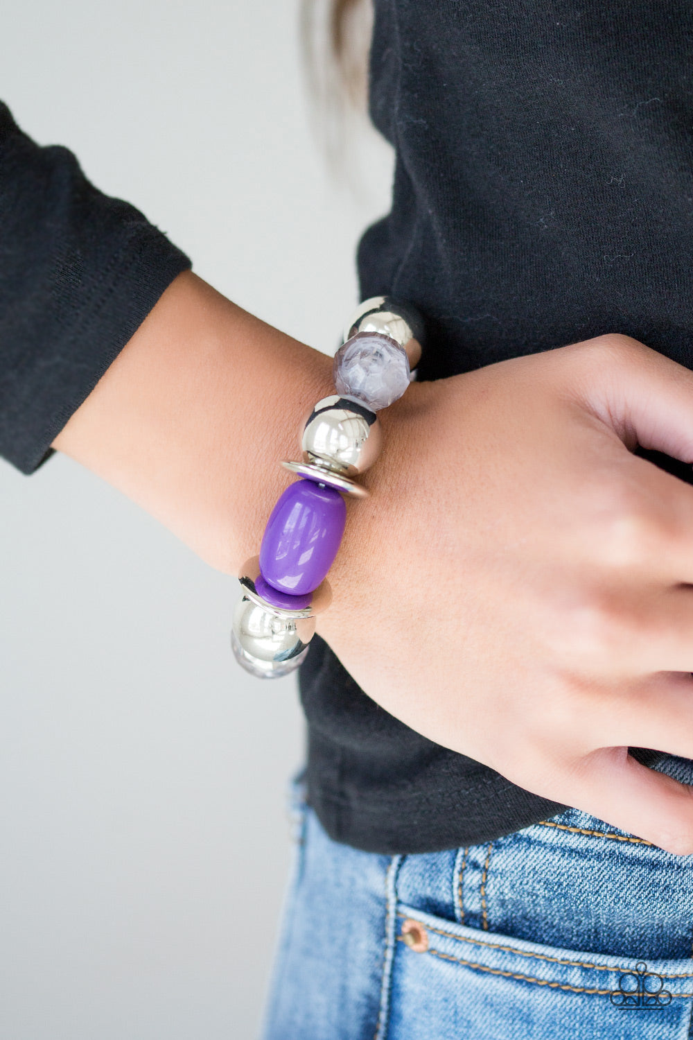 Radiantly Retro - Purple Bracelet - Paparazzi Accessories – Bedazzle Me  Pretty Mobile Fashion Boutique