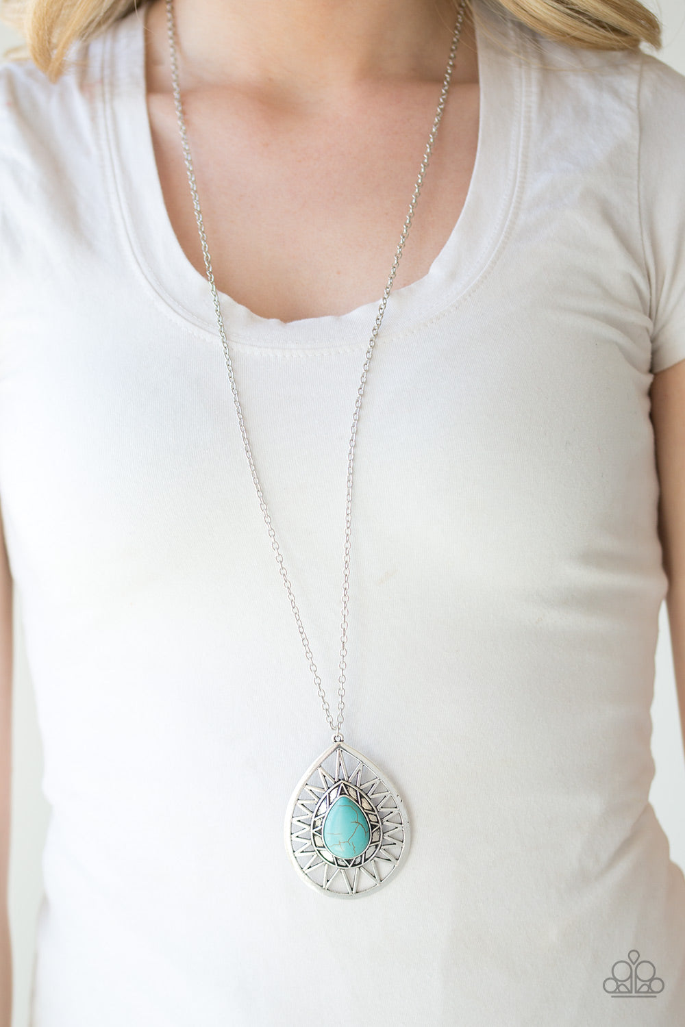 Paparazzi ♥ Summer Sunbeam - Blue ♥  Necklace