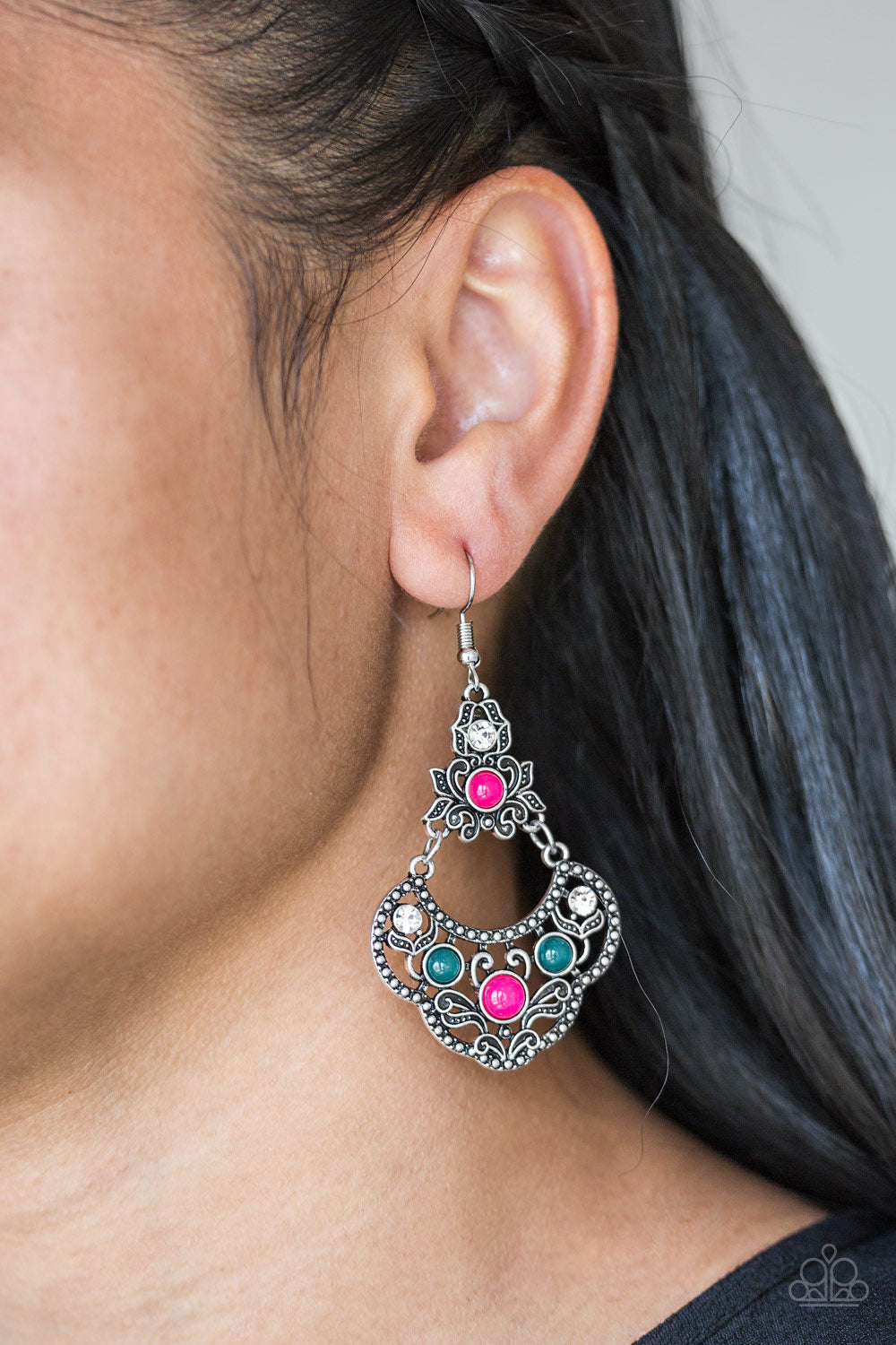 Paparazzi ♥ Garden State Glow - Multi ♥  Earrings