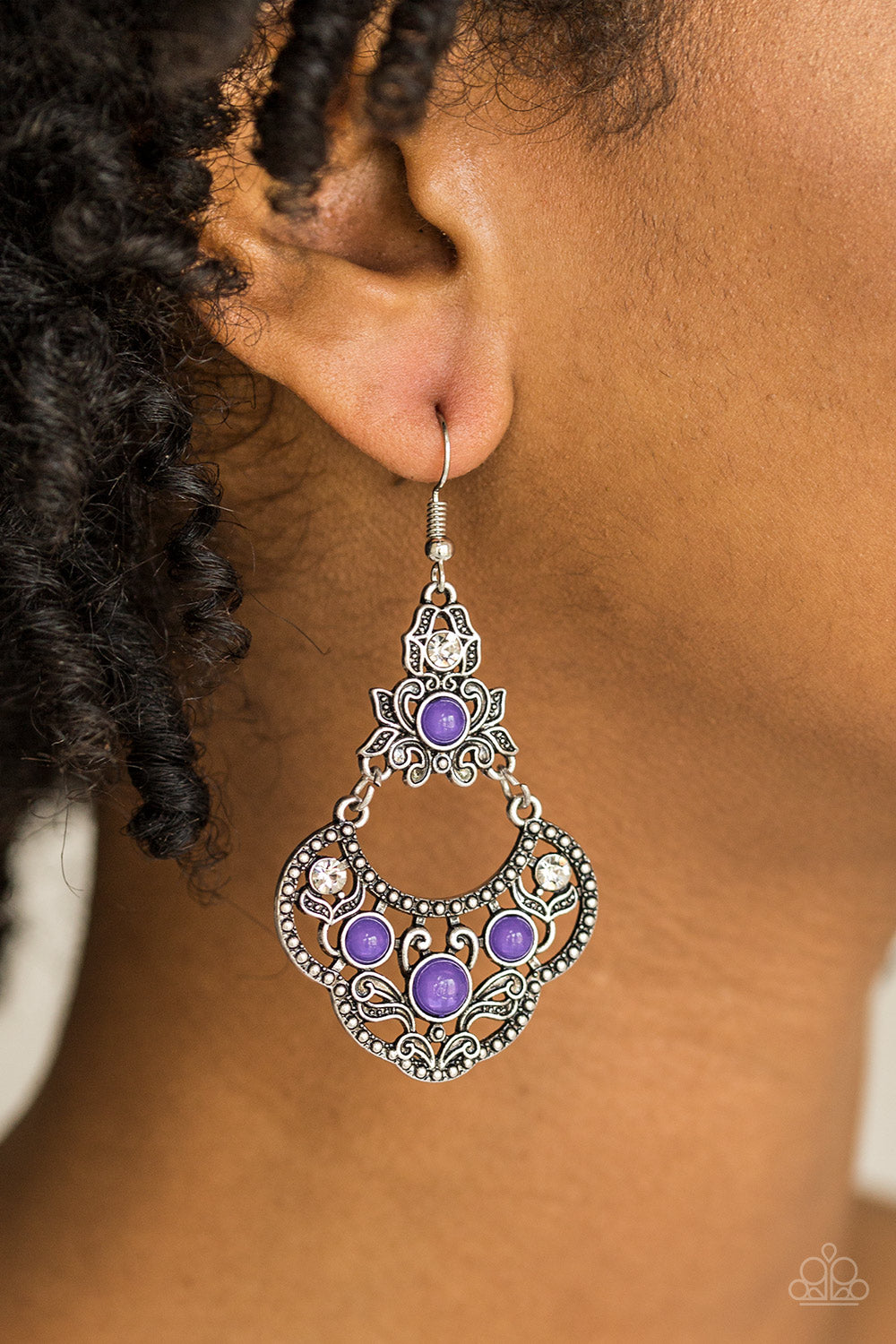 Paparazzi ♥ Garden State Glow - Purple ♥  Earrings