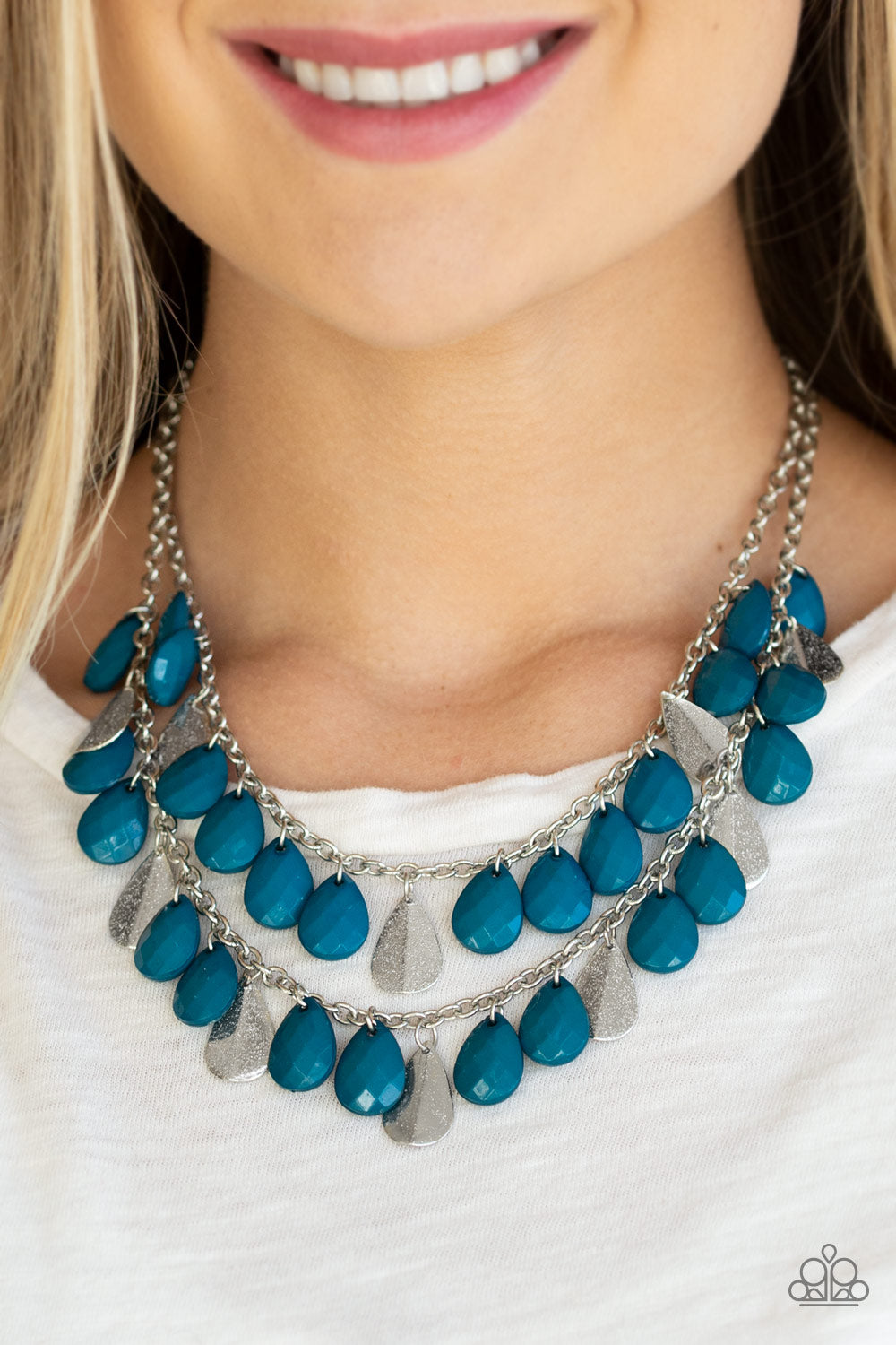 Paparazzi ♥ Life of the FIESTA - Blue ♥ Necklace – LisaAbercrombie