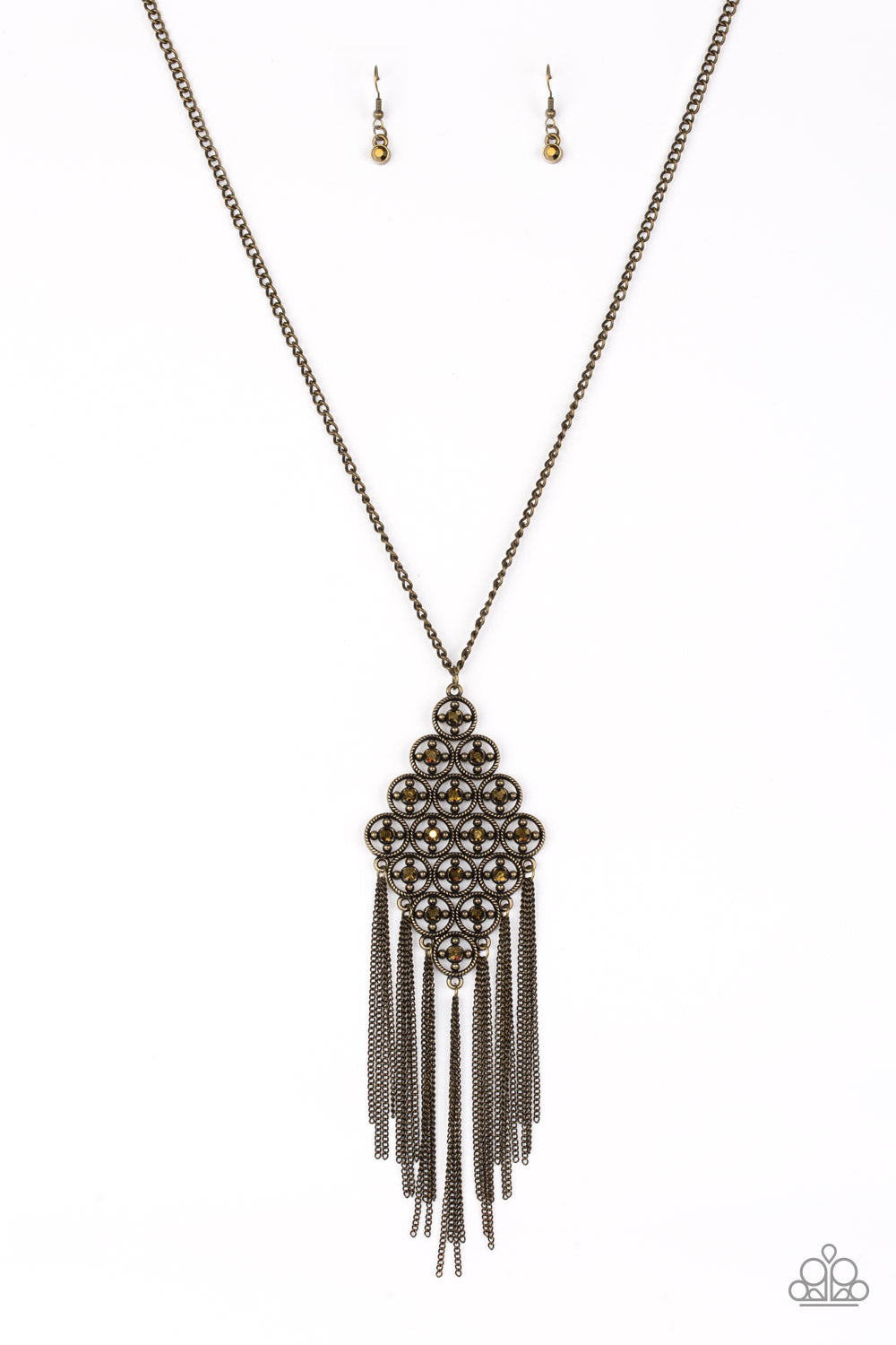 Bombshell Bling - Brass Necklace - Paparazzi Accessories – Five Dollar  Jewelry Shop