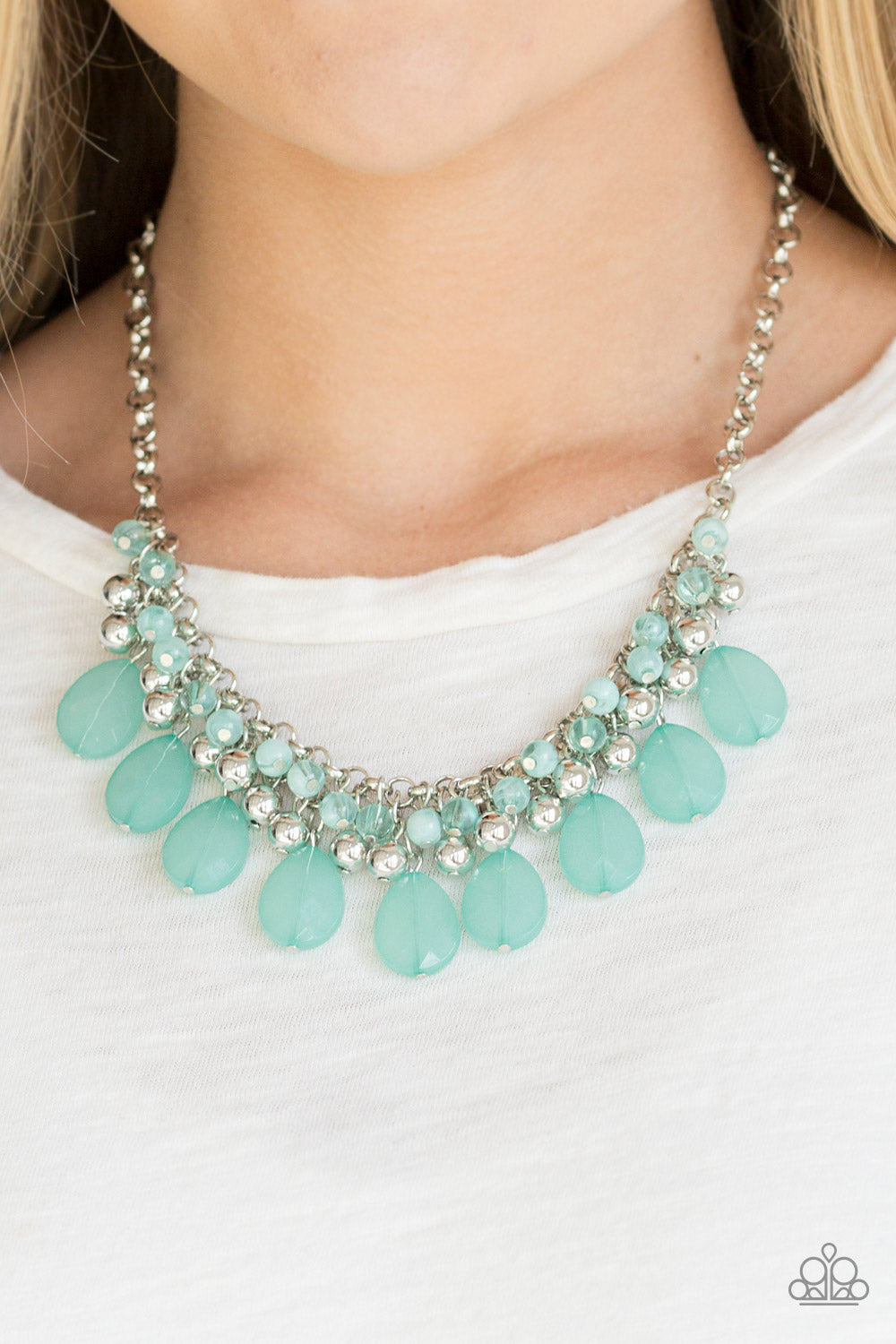 Paparazzi Trending Tropicana Green Necklace