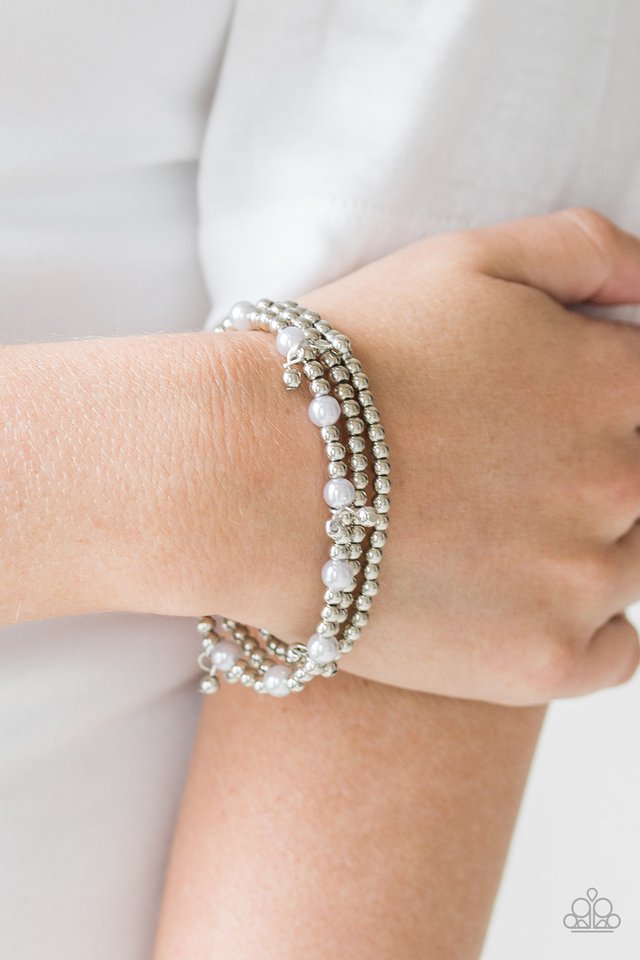 Paparazzi Grandiose Slam Silver Bracelet