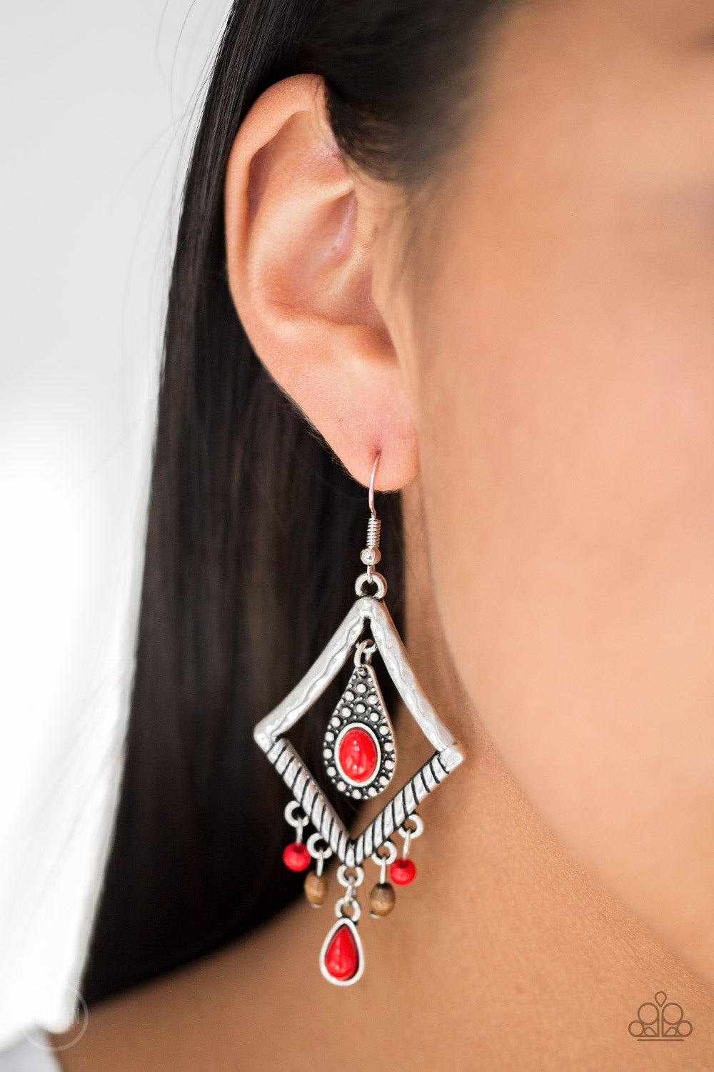 Paparazzi ♥ Southern Sunsets - Red ♥  Earrings