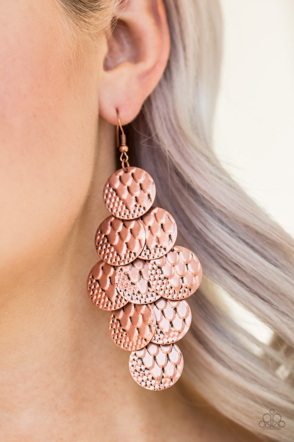 Paparazzi ♥ The Party Animal - Copper ♥  Earrings