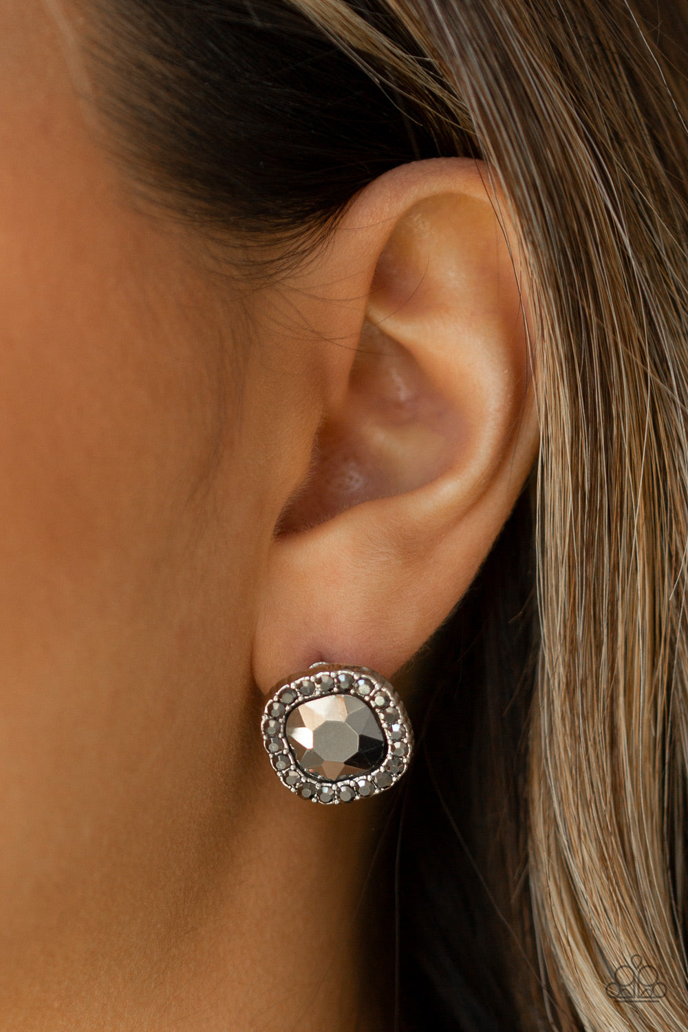 Paparazzi ♥ Bling Tastic! - Silver ♥  Post Earrings