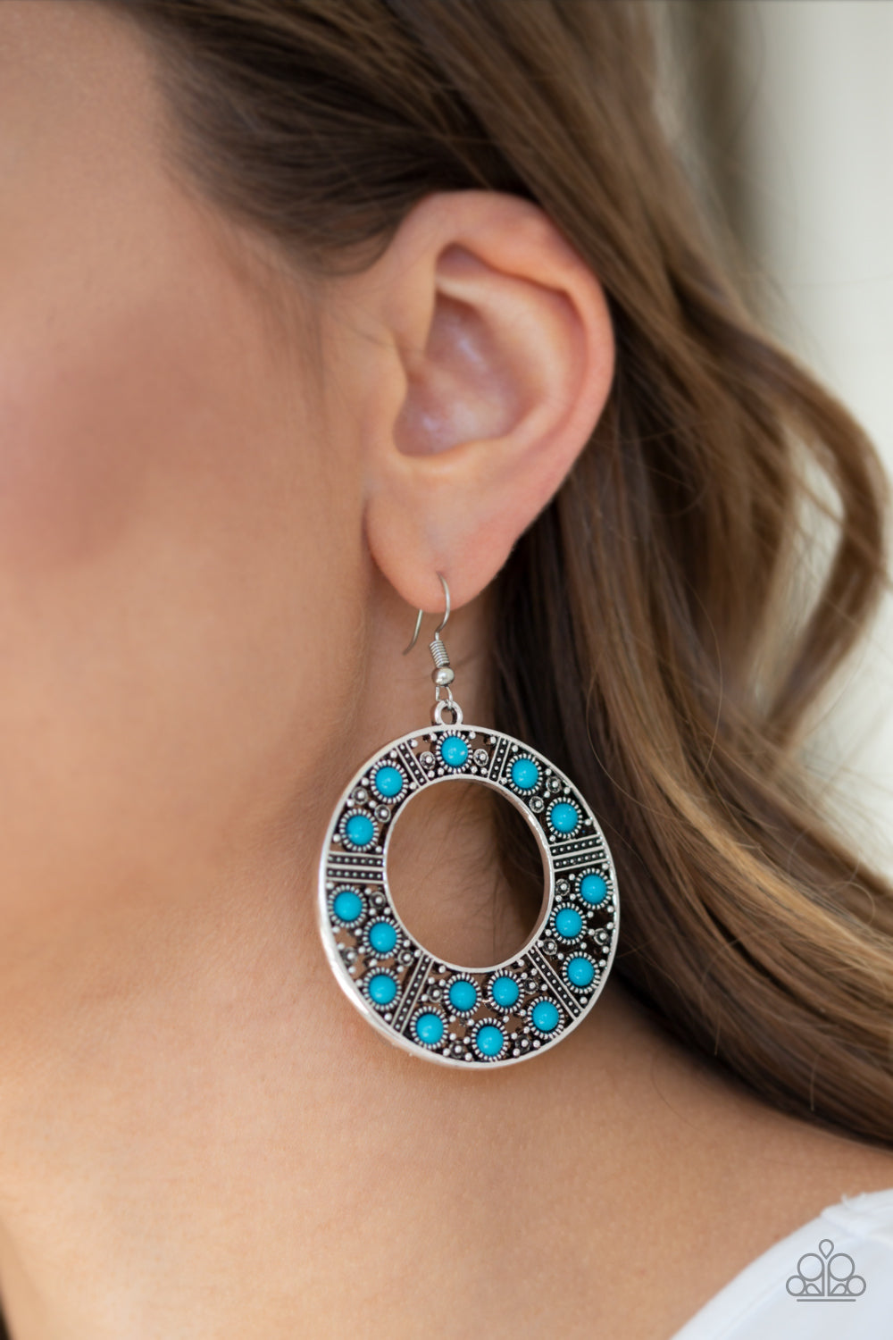 Paparazzi ♥ San Diego Samba - Blue ♥  Earrings