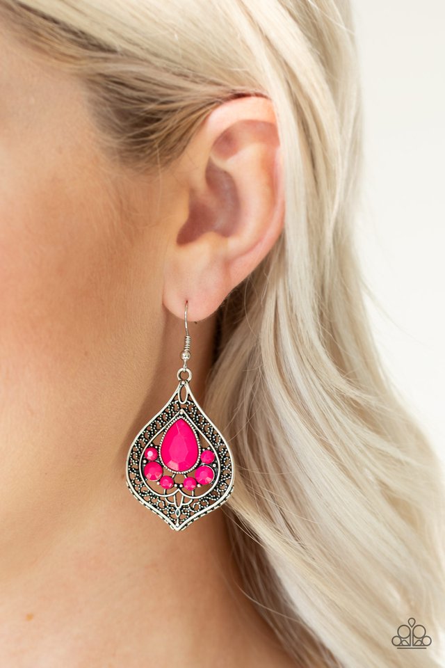 Lovely Lucidity Pink Earrings - Jewelry by Bretta